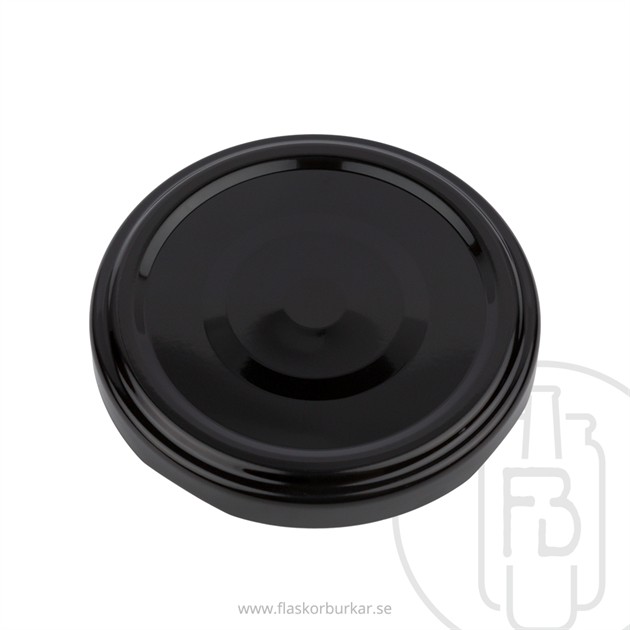 Twist off lid, 70mm, Black